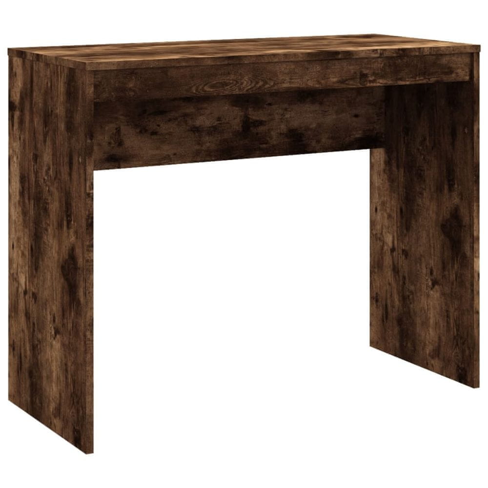 Vidaxl Stôl dymový dub 90x40x72 cm spracované drevo